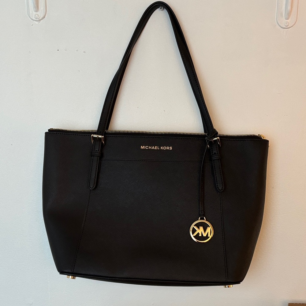 Michael Kors Black Leather Tote